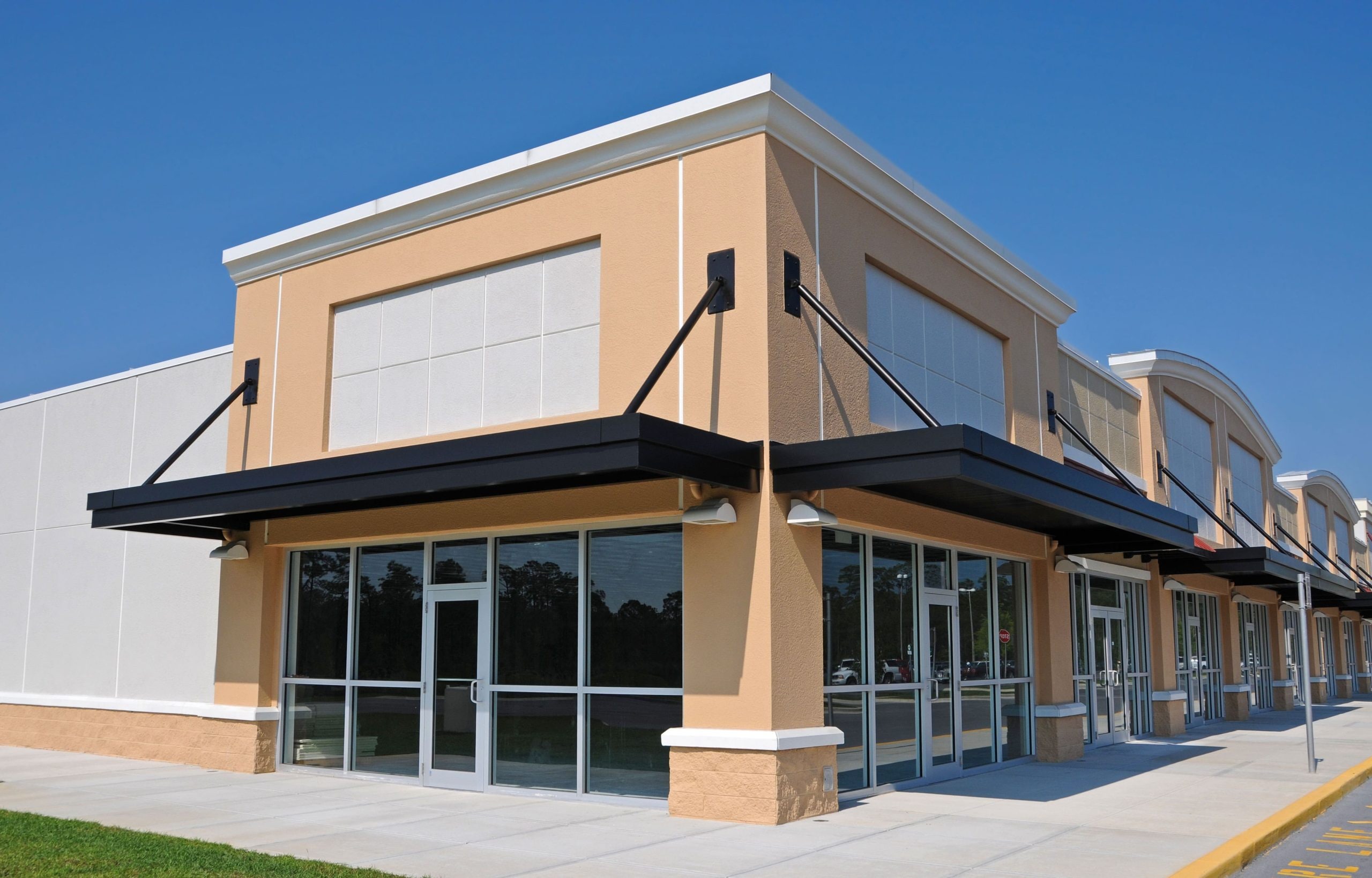 Durable commercial awning installation in Syracuse