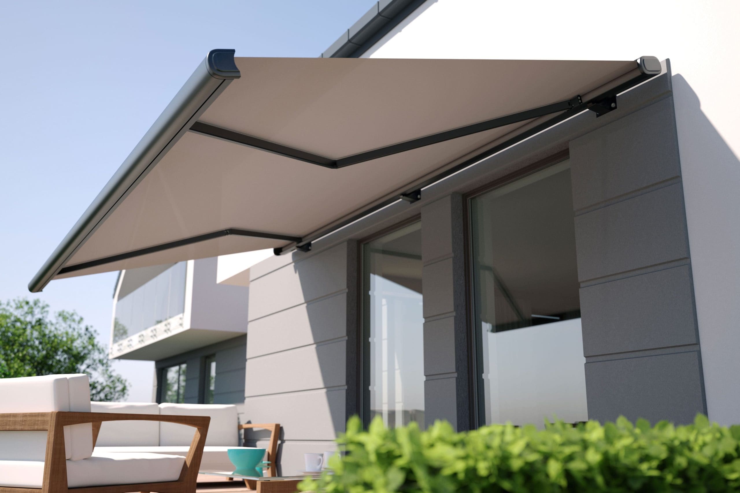 Residential awning installation in Syracuse